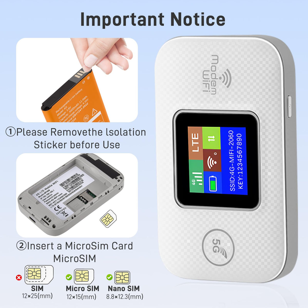 Routeur WiFi portable 4G/5G  راوتر محمول