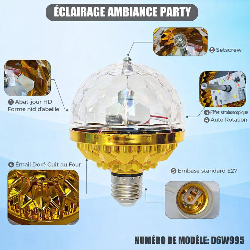 Lampe Disco LED - مصباح تأثيرات ضوئية