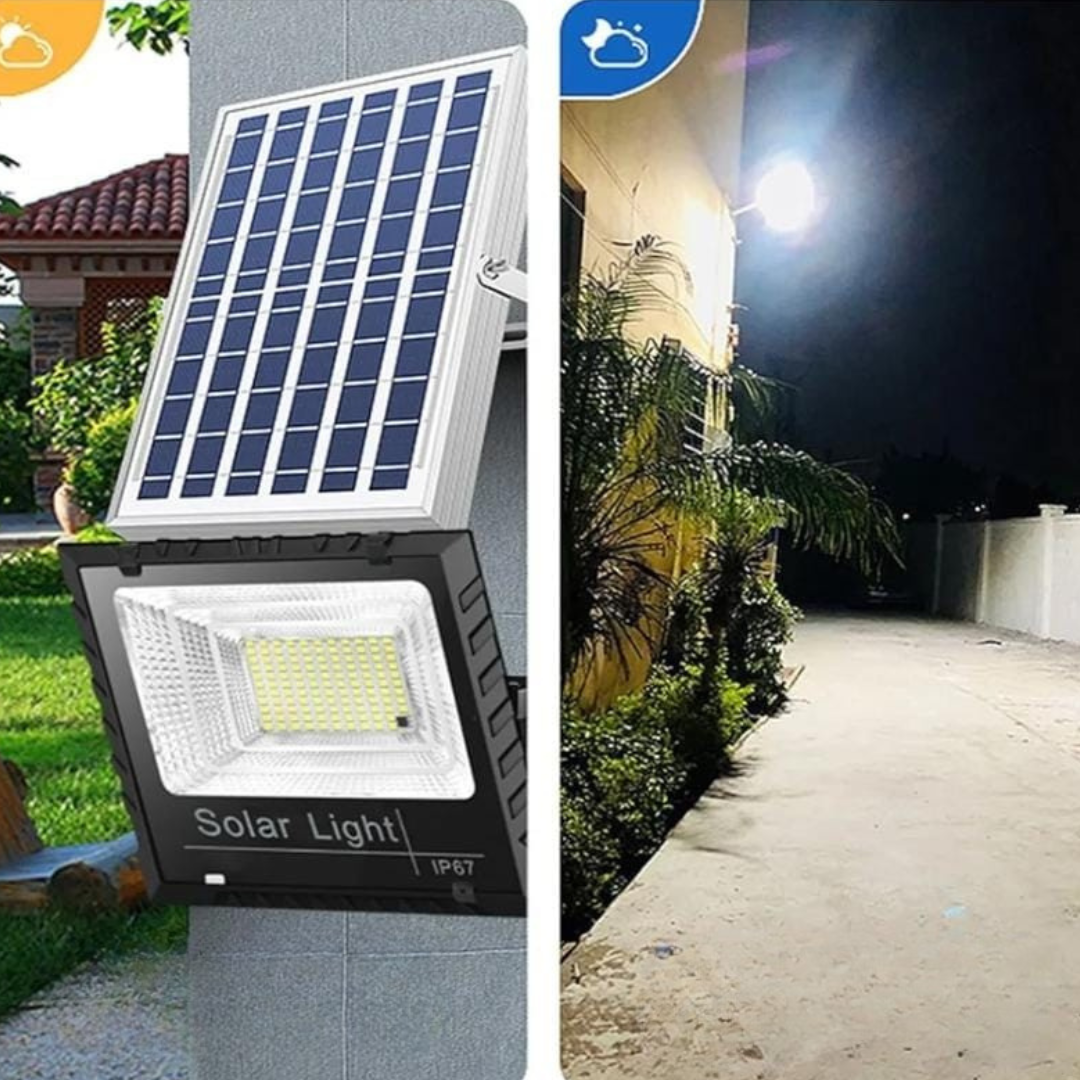 Projecteur Solaire LED avec Télécommande 80W