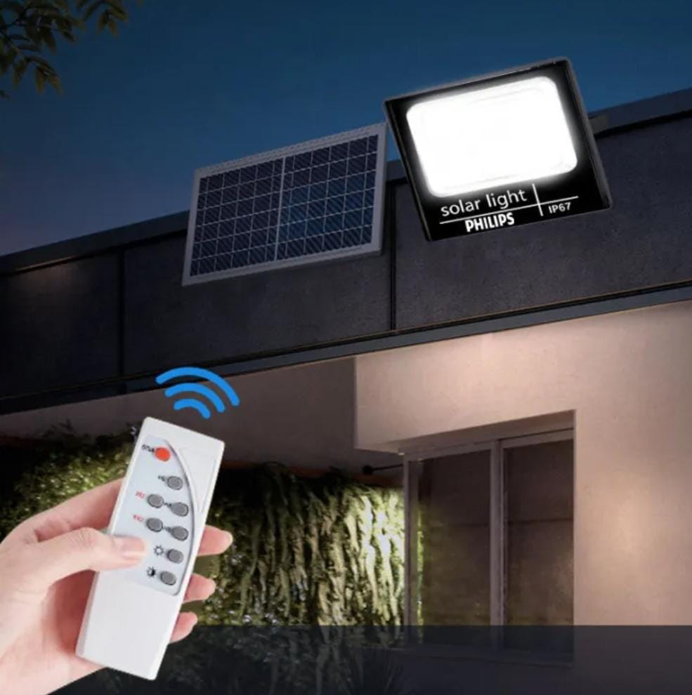 Projecteur Solaire LED avec Télécommande 80W