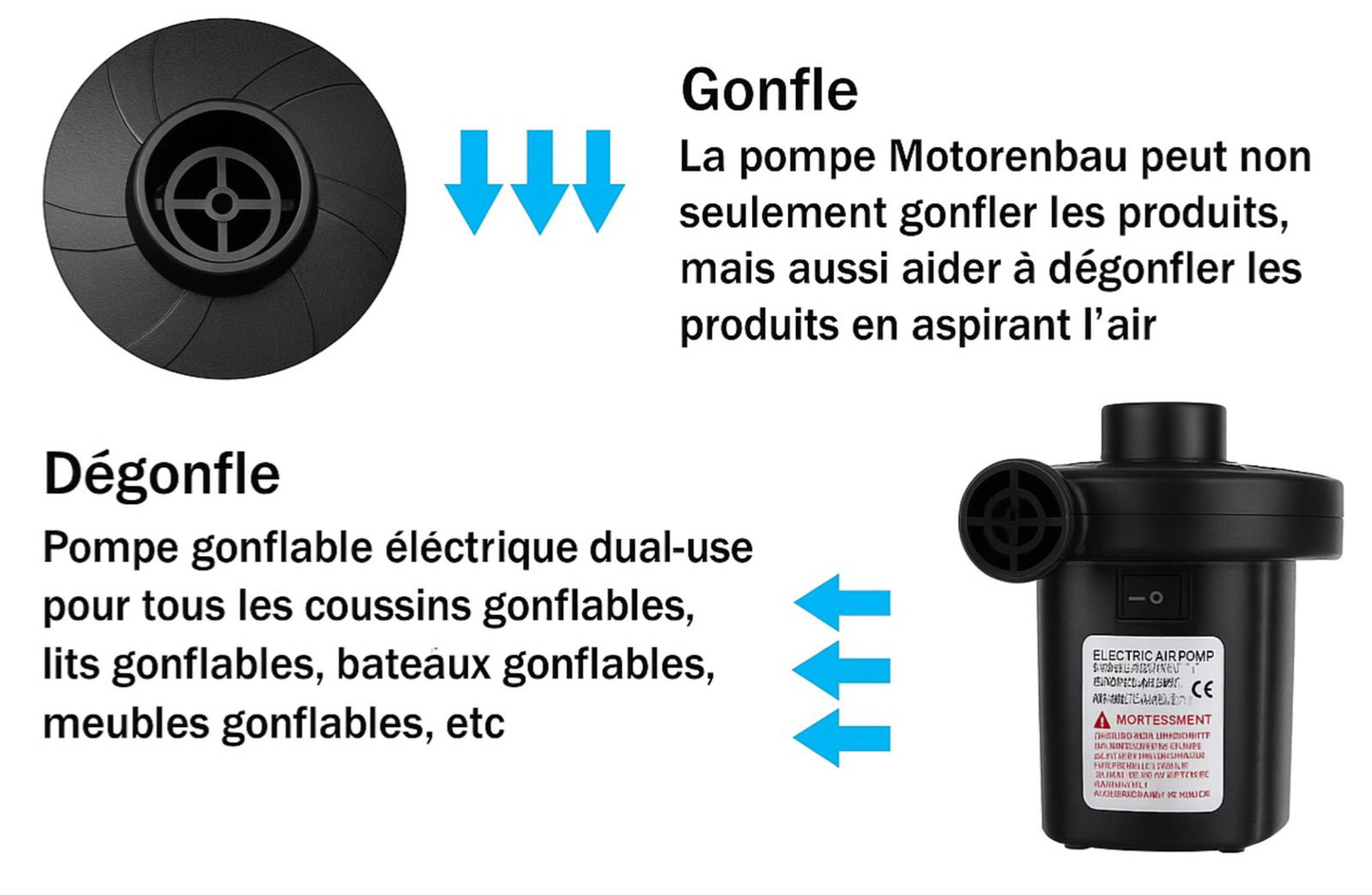 Pompe à air électrique